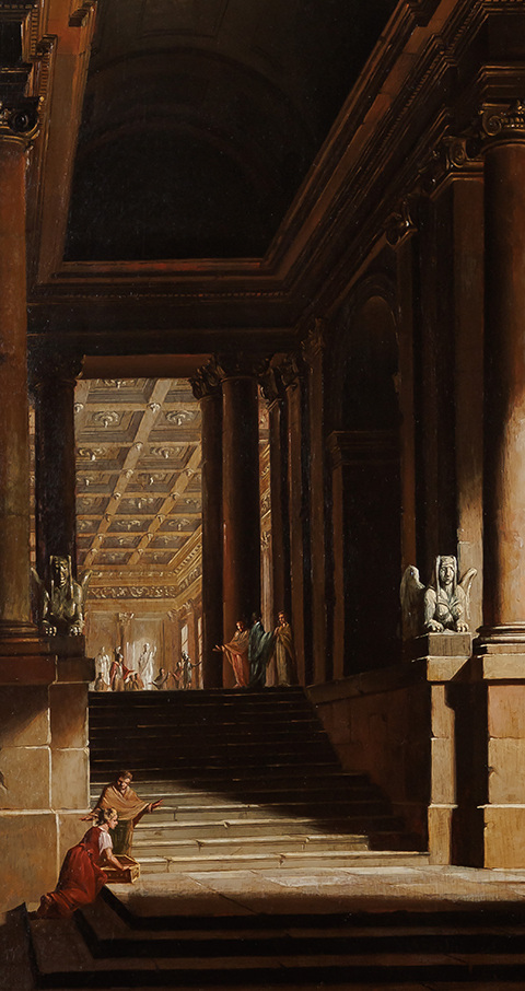 Kohl Ludvík - Interiér antického chrámu